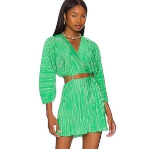 good american plisse sculpt dress